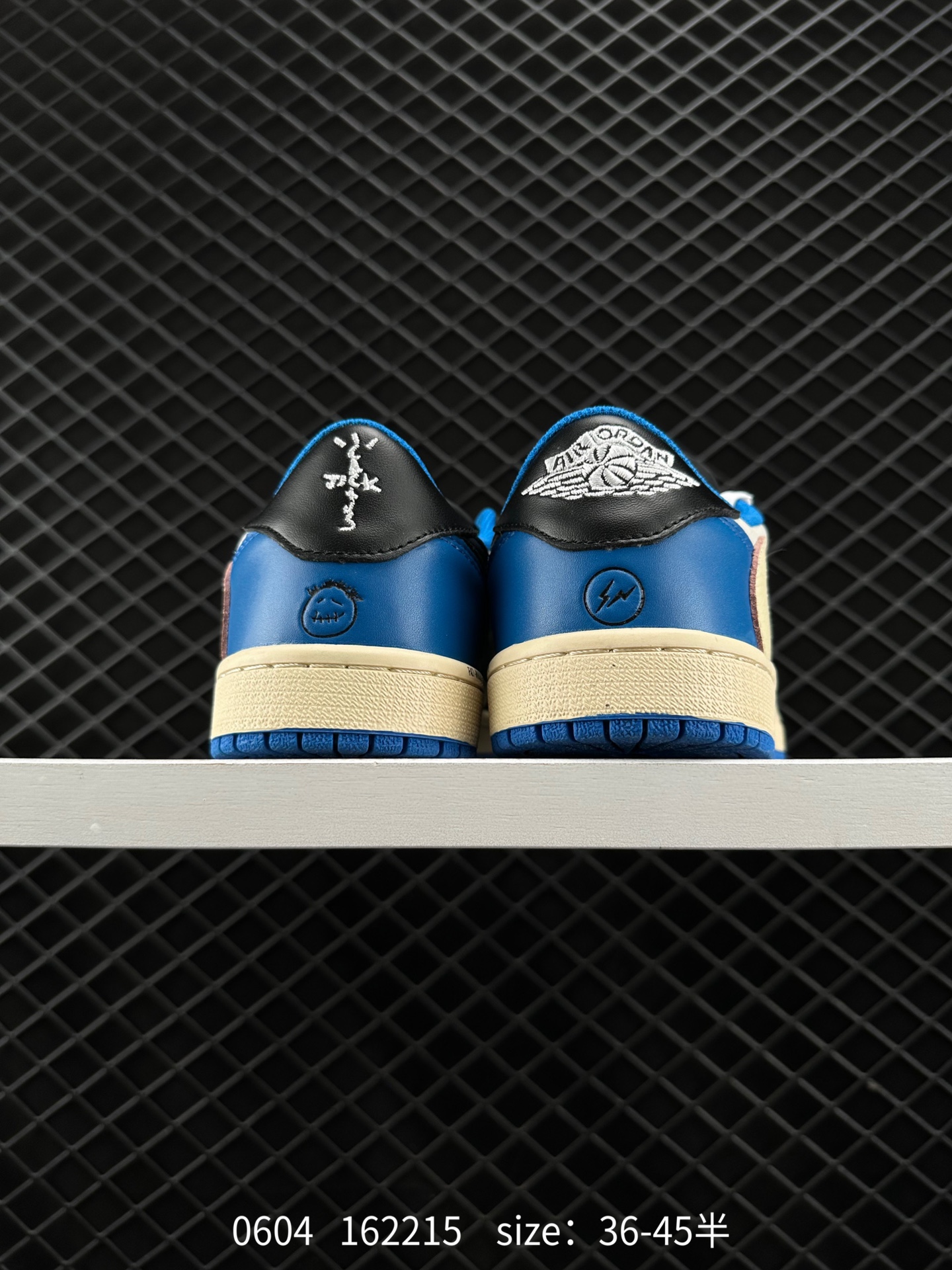 Fragment Design x Travis Scott x Nike Air Jordan 1 Low OG SP”Military Blue”